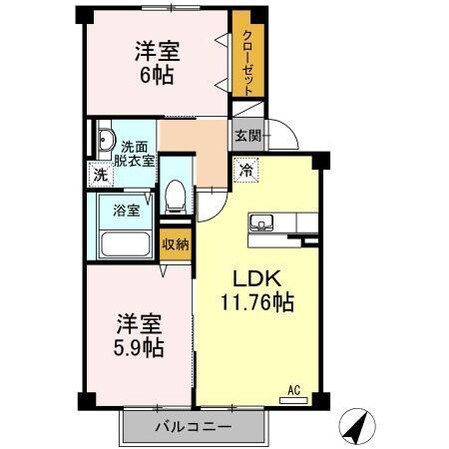 G.AP 1棟の物件間取画像